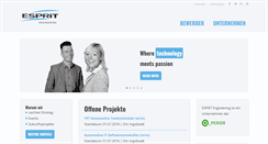 Desktop Screenshot of esprit-engineering.de